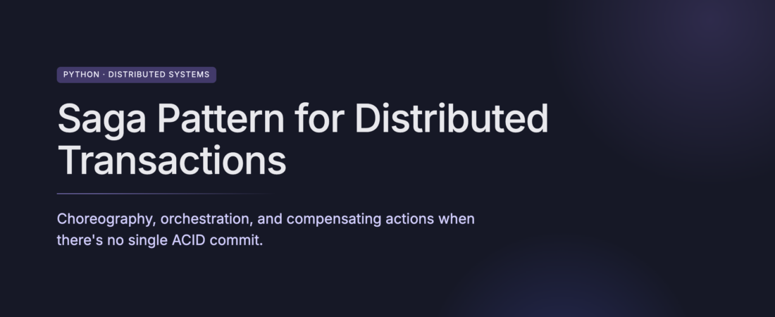 Saga Pattern in Python for Distributed Transactions