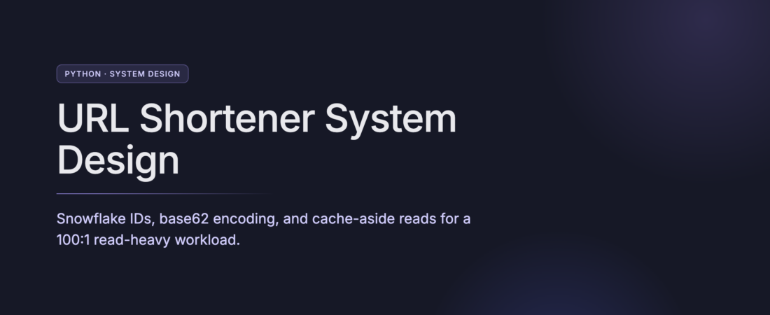 URL Shortener System Design in Python